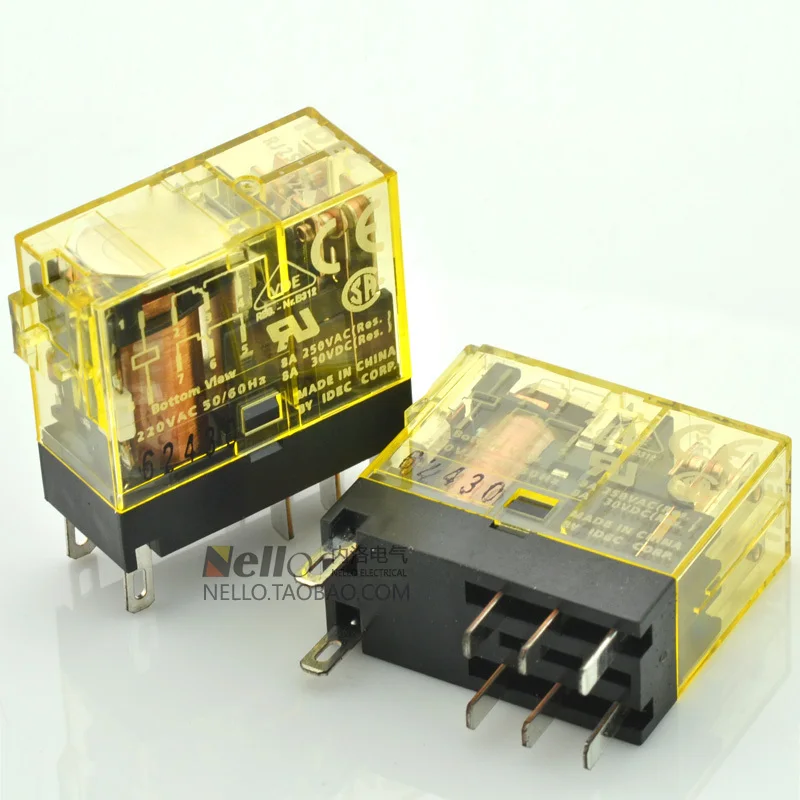 [SA]Japan and the spring IDEC relays indicator type 8A RJ2S-CL A220 AC220V 2a2b--10pcs/lot | Обустройство дома