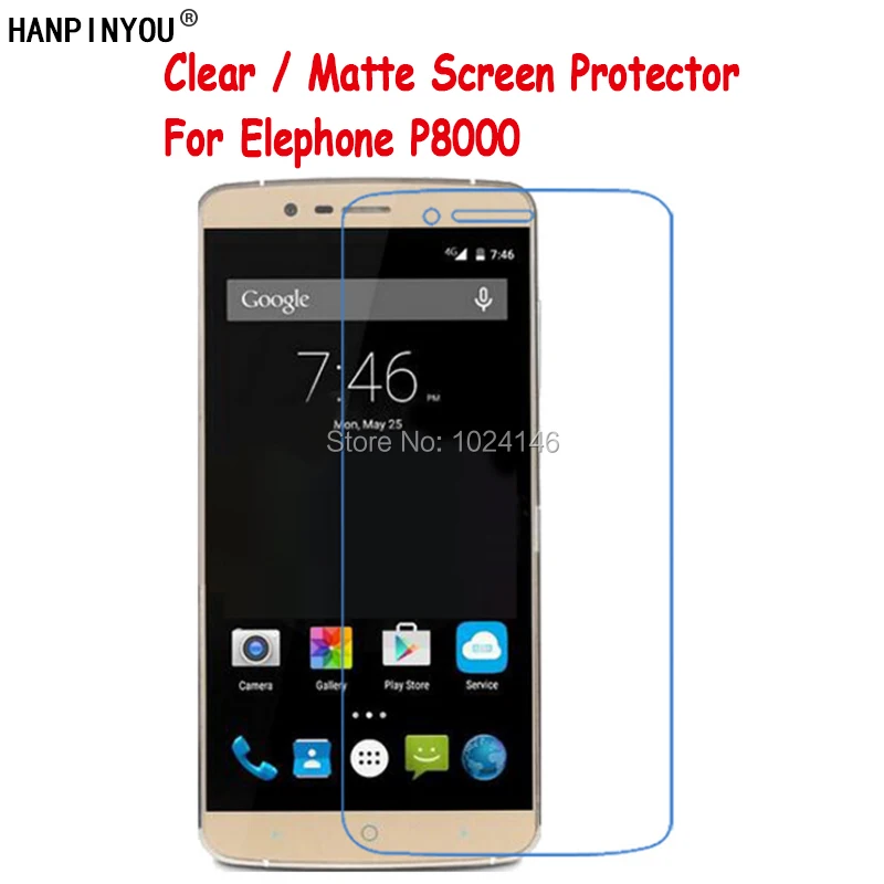 

New HD Clear / Anti-Glare Soft Matte Screen Protector Elephone P8000 5.5" Protective Protect Skin Film Guard + Cleaning Cloth