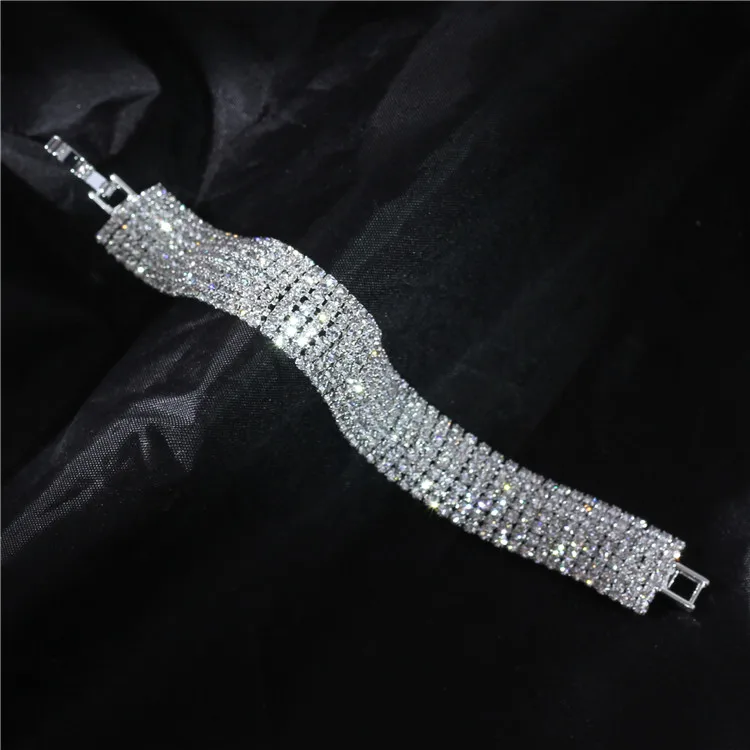 

Silver CZ Crystal Bracelet for Women