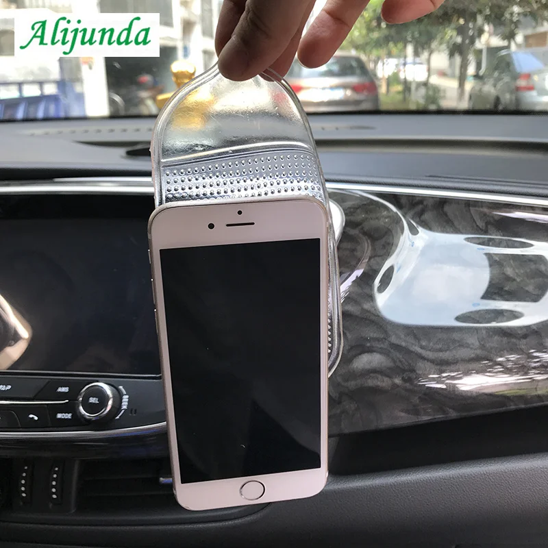Волшебный коврик из ПУ очень липкий вмещает любой телефон/гаджет для Mercedes Benz Cadillac