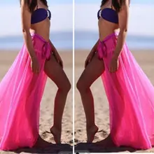 Self-галстук-бабочка из мягкого шифона bikini cover юбка SKT19003