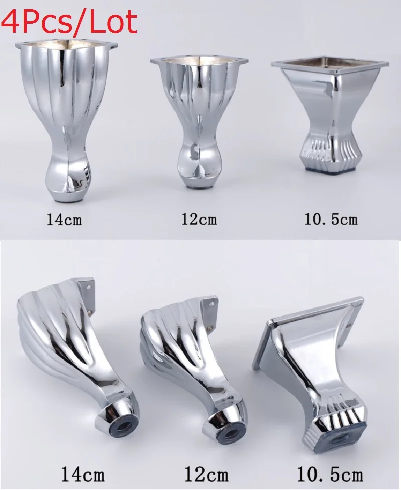 

4Pcs/Lot Furniture Bath Coffee Bar Sofa Chair Zinc Leg Legs Feet With Screws,Chrome