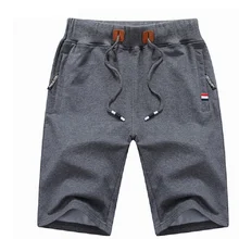 Хлопковые шорты мужские летние повседневные шорты Свободные Новые брендовые бордшорты модная спортивная одежда фитнес твердые джоггеры плюс размер M-4XL 8660