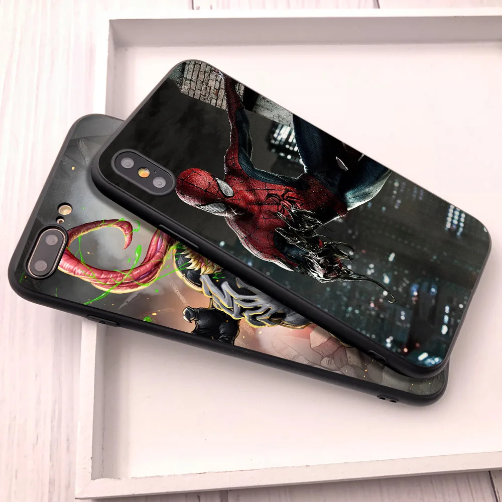 Venom для Fundas iPhone 11 Pro XS Max чехол для iPhone 8 Plus XR Coque чехол для iPhone 5S 6 7 Plus SE X 11 чехол для телефона