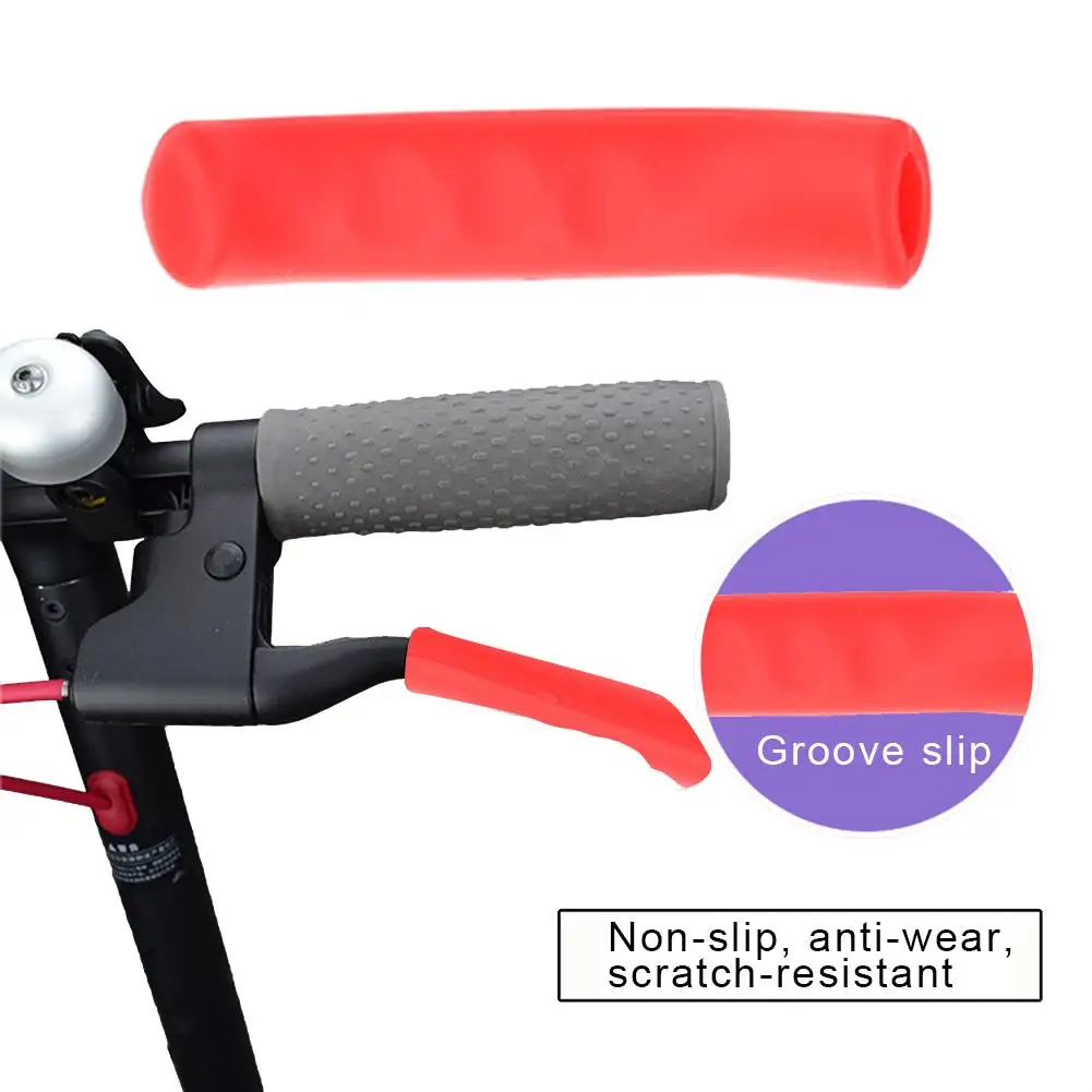 1 قطعة سيليكون الفرامل غطاء القدم دعم غطاء الفرامل مقبض واقية جراب هاتف شاومي Mijia M365 سكوتر كهربائي لوح التزلج