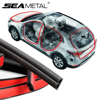 

Car Rubber Seal Stickers Trunk Door Edge EPDM Rubber Soundproofing Sealing Strips Sticker Automobiles Interior Accessories