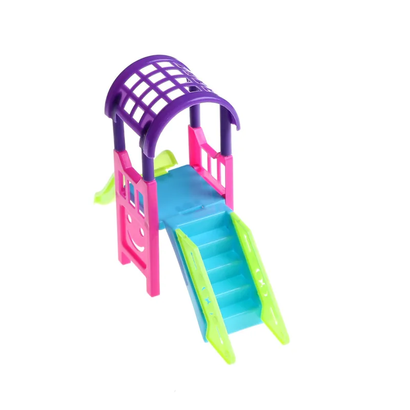 

Girl Play House Doll Amusement Park Slide Swing Accessories Doll