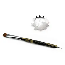 AriesLibra 2 шт./компл. машинки для стрижки и триммеры профессиональные косметические кисти набор акриловая кисть края набор из быстрорежущей инструментальной стали комплект маникюрный набор по уходу за ногтями Инструменты