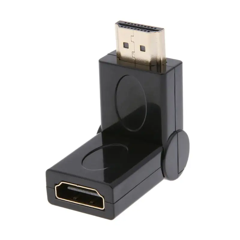 

HDMI Male to HDMI Female 180 Degree Rotate Rotary Adapter Cable Connector Extender for 3D 1080P HDTV XBOX PS3 DVD