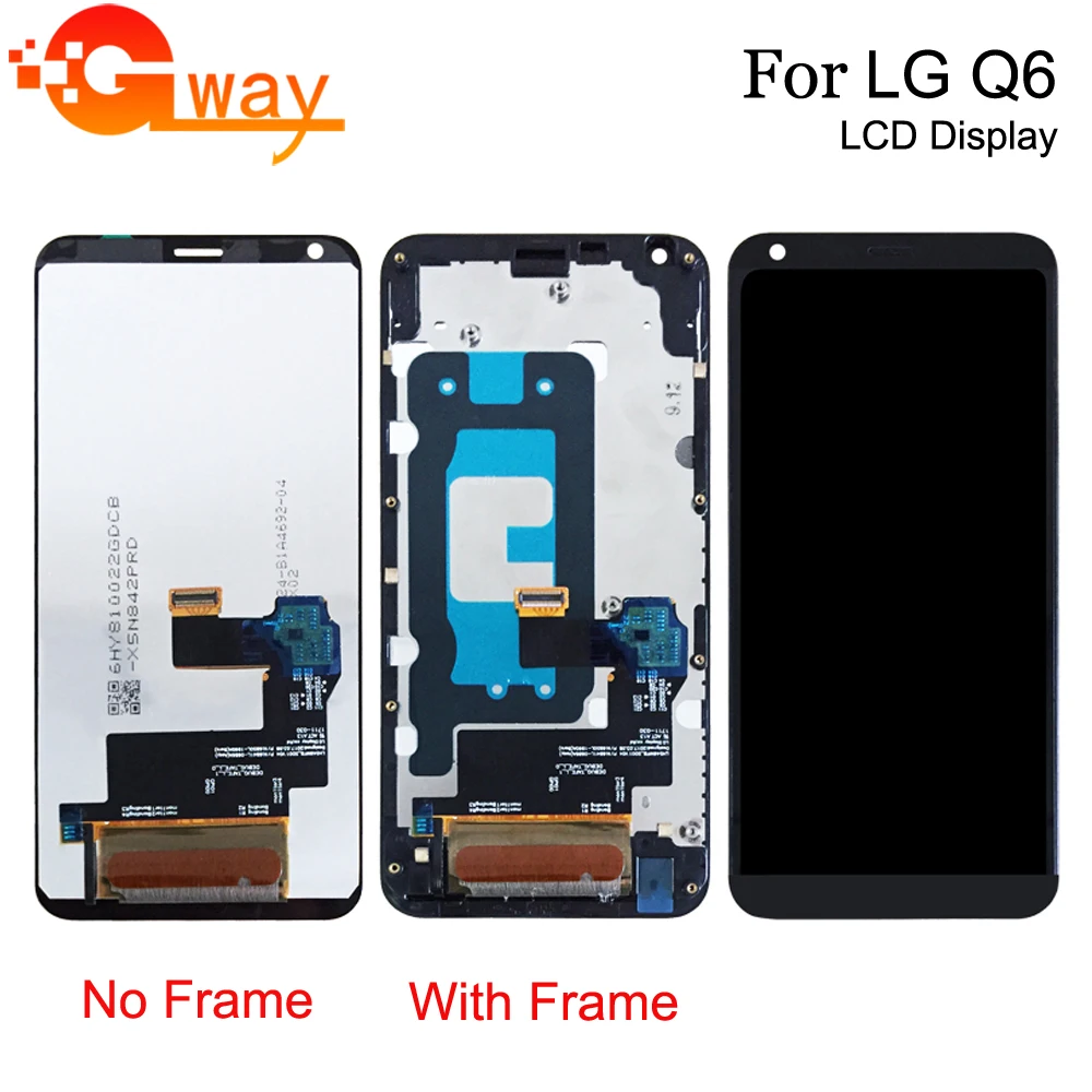 

For LG Q6 LG-M700A M700A US700 M700H M703 M700Y Full LCD DIsplay + Touch Screen Digitizer Assembly+Frame+Tools