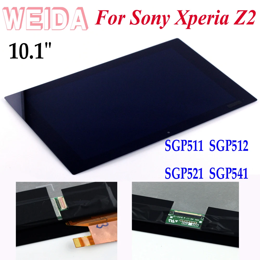 Сменный ЖК дисплей WEIDA 10 1 дюйма для Sony Xperia Tablet Z2 с сенсорным экраном в сборе SGP511