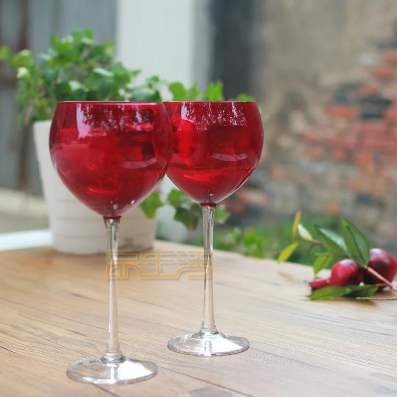 Американский бессвинцовый бокал рубиновый для красного вина шампанского|red wine