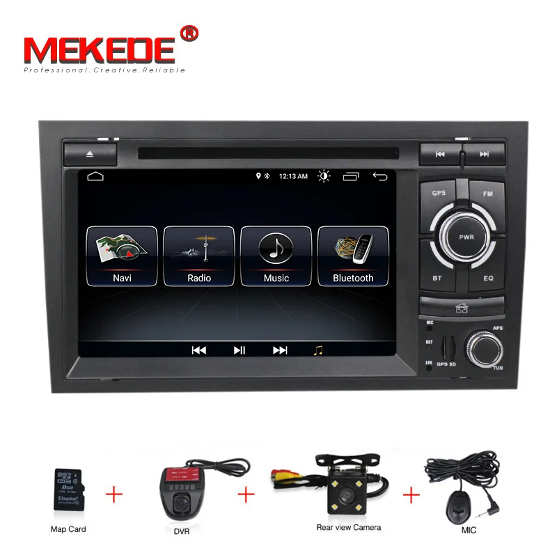 

free shipping HD Android 8.1 2 din Capacitive screen Car DVD for Audi A4 B6 B7 S4 car radio gps navigation stereo headunit