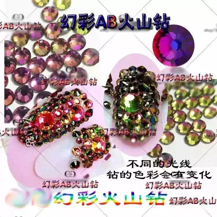 100 шт Симпатичный с кристаллами красочный круглый Flatback кристалл ногтей горный хрусталь различных размеров SS3-30 RS-01