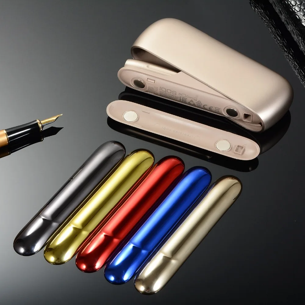 

5 Colors Side Cover Case For IQOS 3 IQOS Cigarettes E Cigarette Accessories Replaceable Magnetic Plating Caps Outer Cases