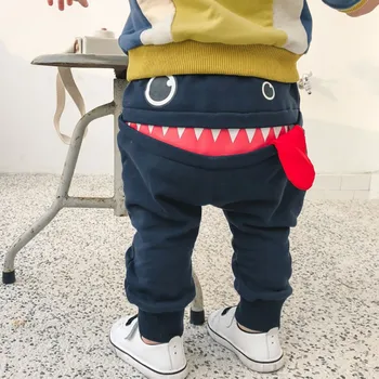 

Cartoon Baby Pants Full Length Cotton Toddler Spring Harem Pants Newborn Casual Trousers Loose Infants Elastic Pants