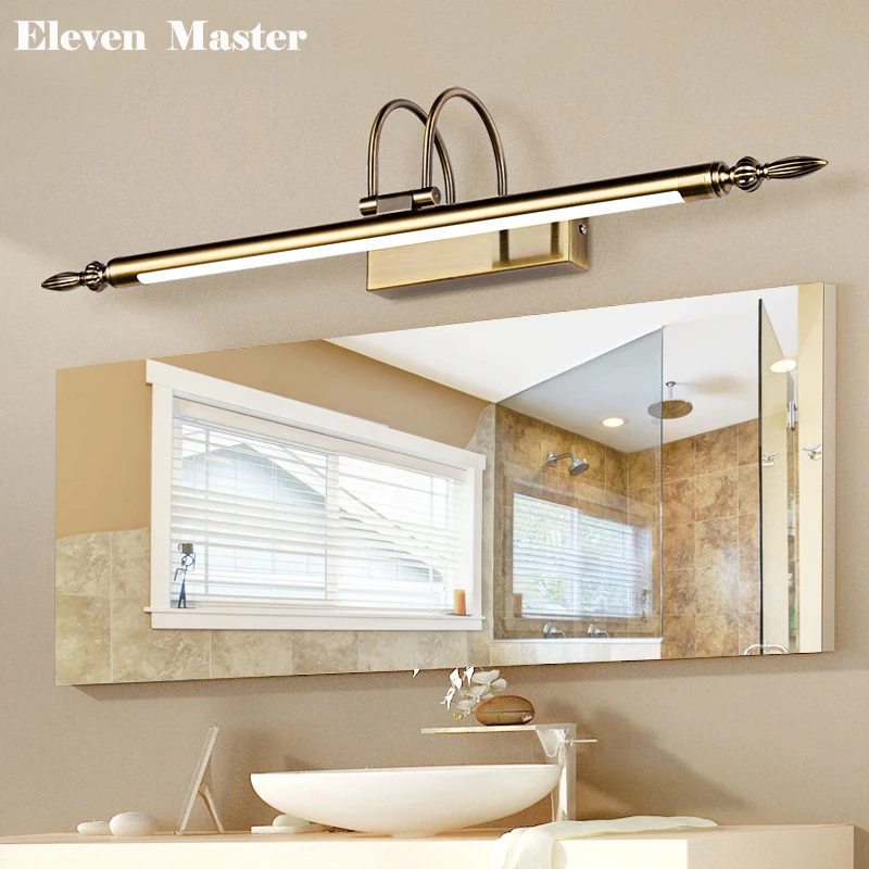 

American Retro mirror lamp with plug bathroom wall light LED waterproof mirror light mirror cabinet wall lamp KML0043