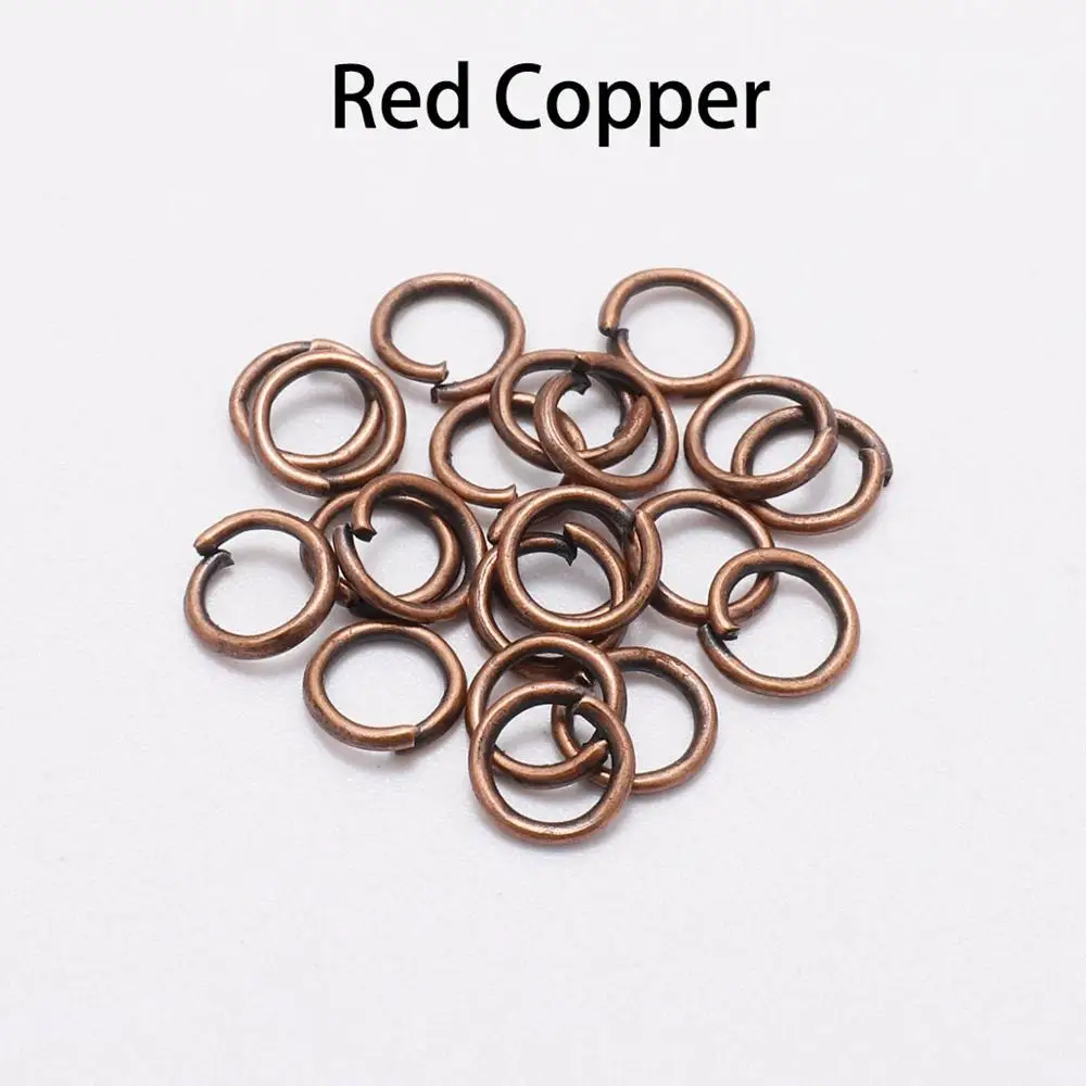 Rose Gold Open Jump Rings - Jewelry Making Connectors (Bulk Pack)