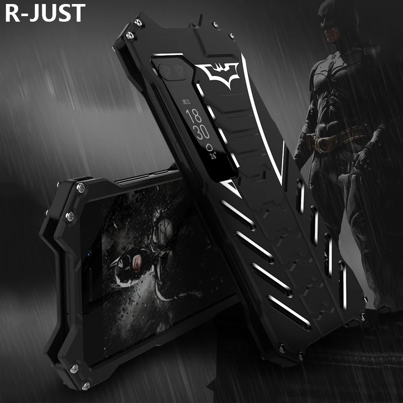 

R-Just For MEIZU Pro 7 Plus Case Cover Luxury Hard Metal Aluminum Alloy Protective Armor Phone Case for MEIZU Pro 7 Plus Cover