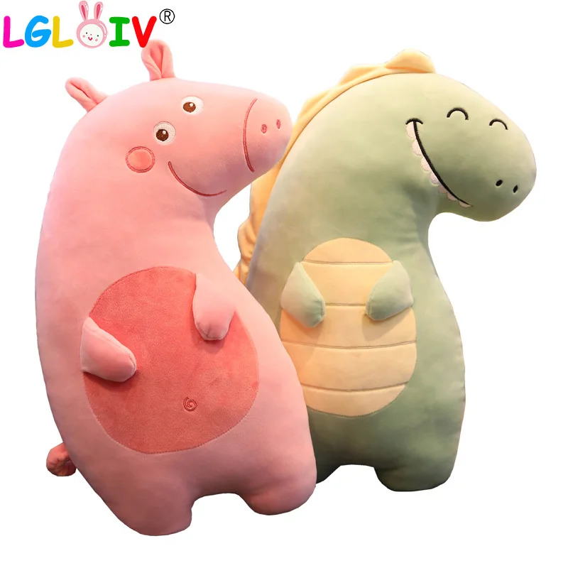 

LGLOIV 55CM Soft Stuffed Animals Unicorn Plush Toys Pig Dinosaur Big Pillow Kawaii Appease Sleeping Doll Cotton Toys For Gift