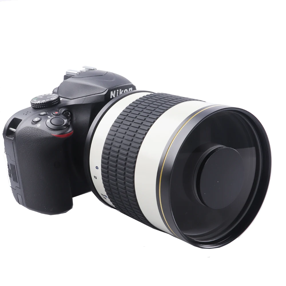 Белое кольцо адаптер с фиксированным фокусом для зеркальных фотокамер Canon Nikon Pentax