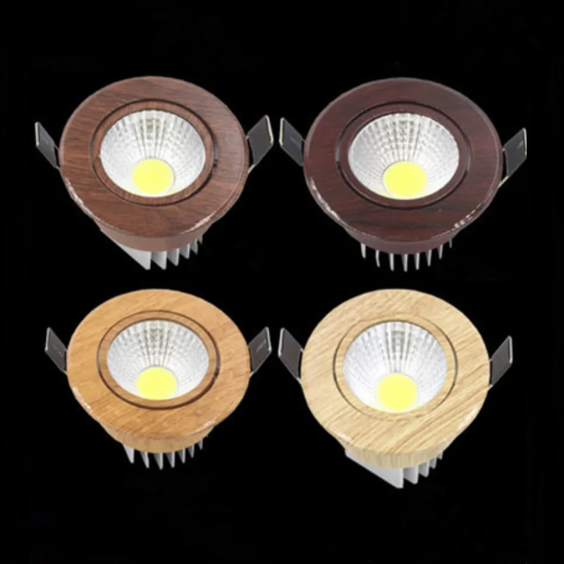 3W 5W Dimmable COB светодиодный встраиваемый вниз светильник s Точечный AC85V 265V потолочный