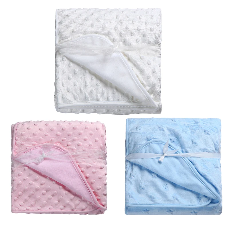 Newborn Baby Blanket Photography Soft Fleece receiving blankets Swaddling Bedding Set 75cm*100cm