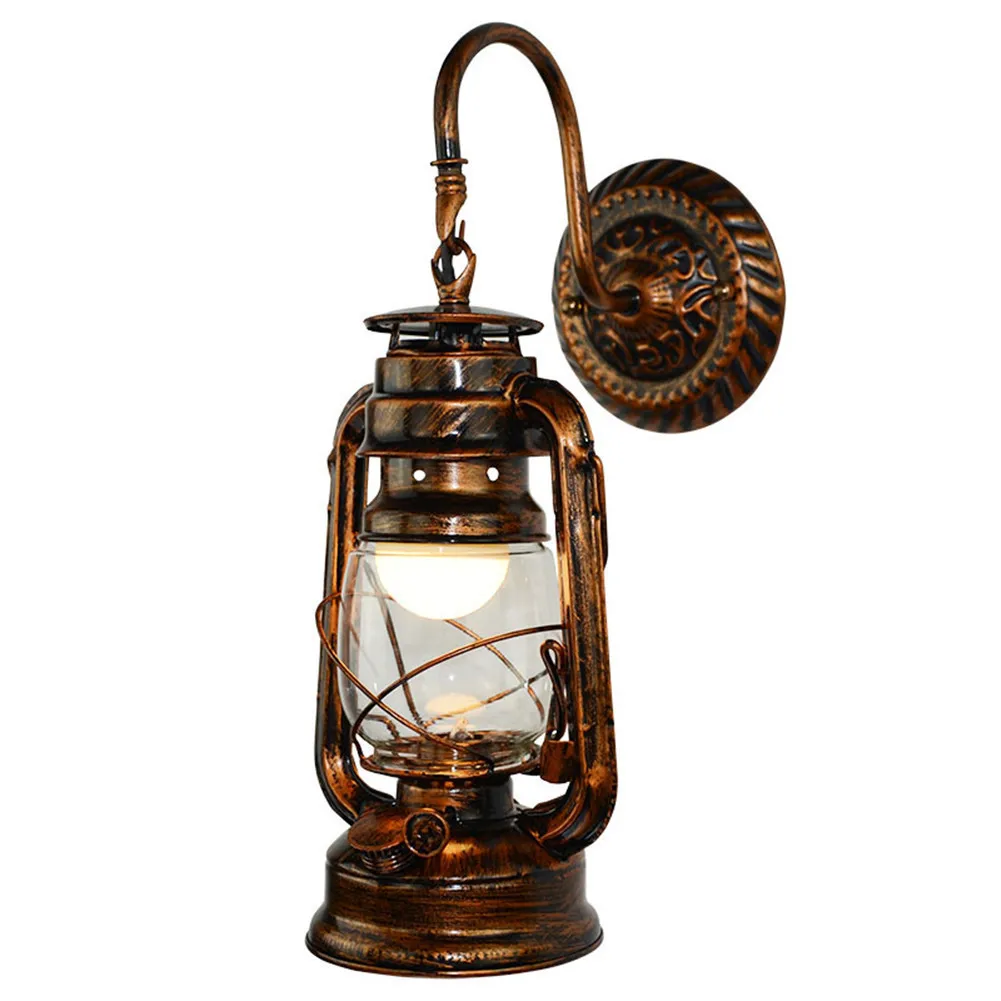 Kaigelin Wall Sconces Vintage Wall Lamp E27 LED Bulb Loft Retro Wall Luminaire Lamps Fixture Antique Glass Industrial Wall Light