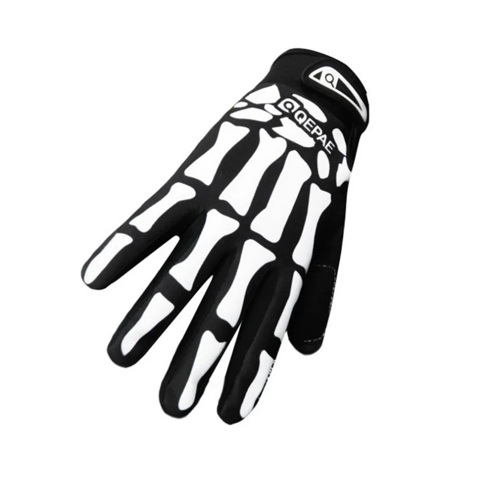 Профессиональные Перчатки Скелет Кости полный палец Mountain Перчатки Нескользящие дышащий защитный мода осень 2018 Новые