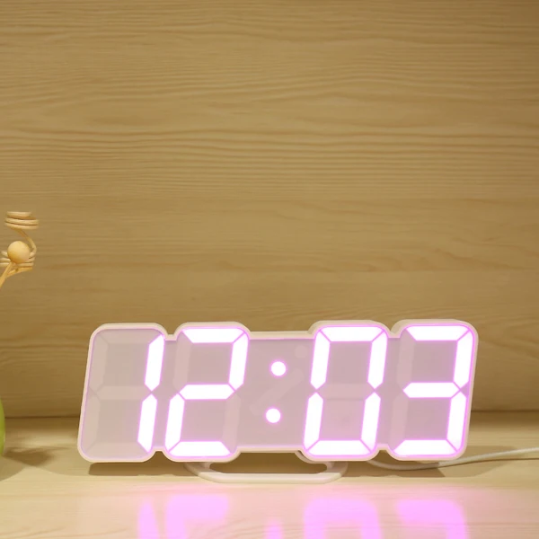 Digital Watch Led Wall Clocks | Digital Wall Clock | Magic Light Wall Clock Wall Clocks - Aliexpress