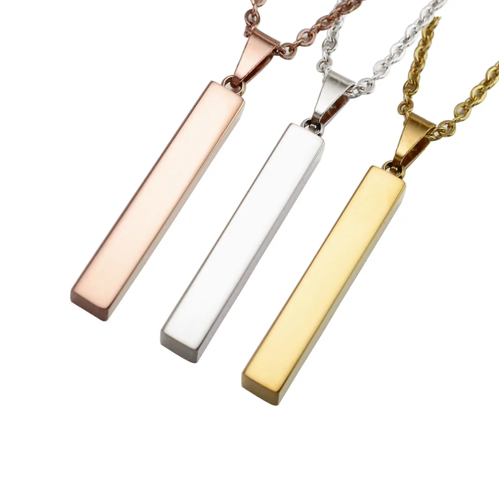steel bar necklace