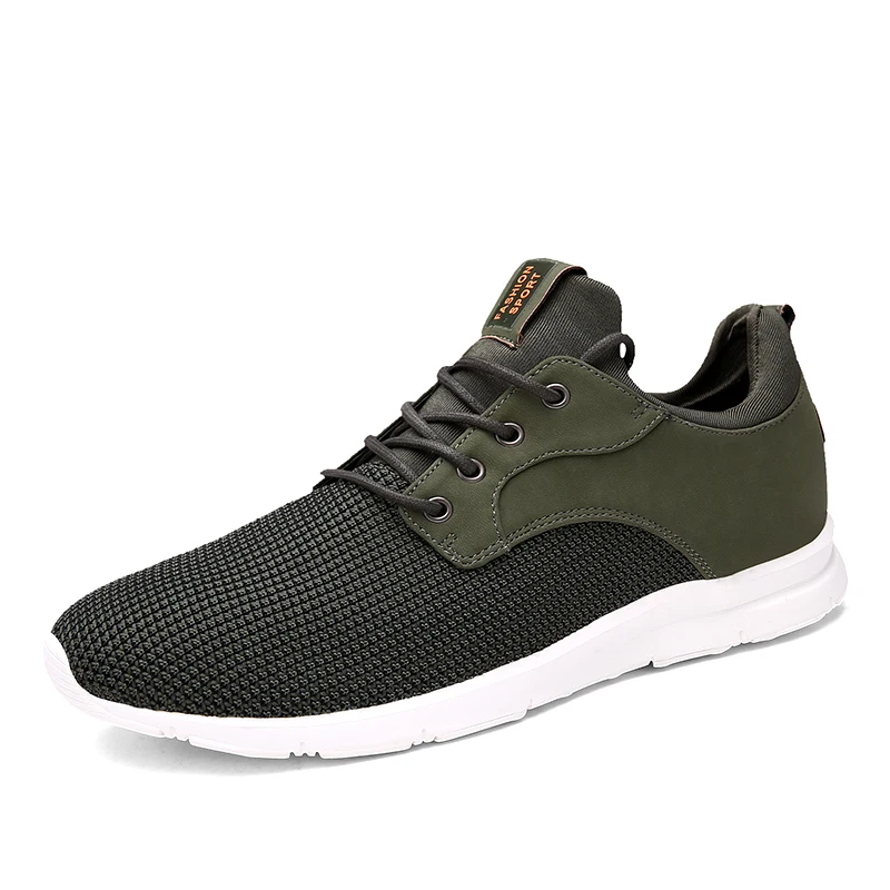 

GOXPACER Spring Summer Shoes Men Casual Shoes Flyknit Breathable Soft Comfortable Light Fashion Walking Flats New Free Shipping