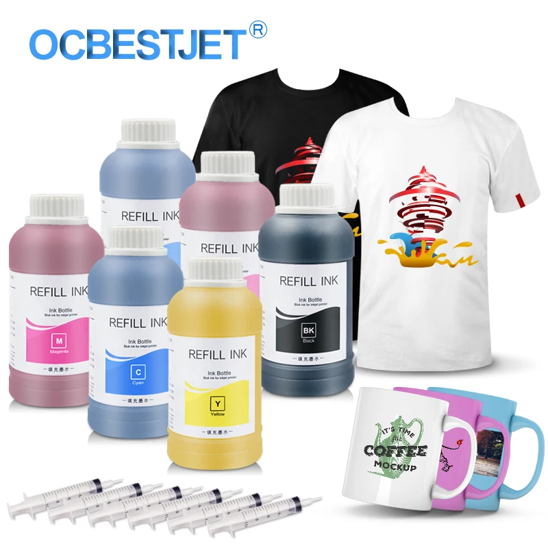 6x250 мл универсальные сублимационные чернила для принтеров Epson чернила для термопечати сублимационные чернила для чашек/футболок
