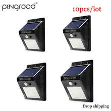 4/6/10 шт. светодиодный солнечный светильник 30 светодиодный Водонепроницаемый на солнечных батареях движения PIR Сенсор садовый светильник для дома двор уличный стенная солнечна лампа PD004