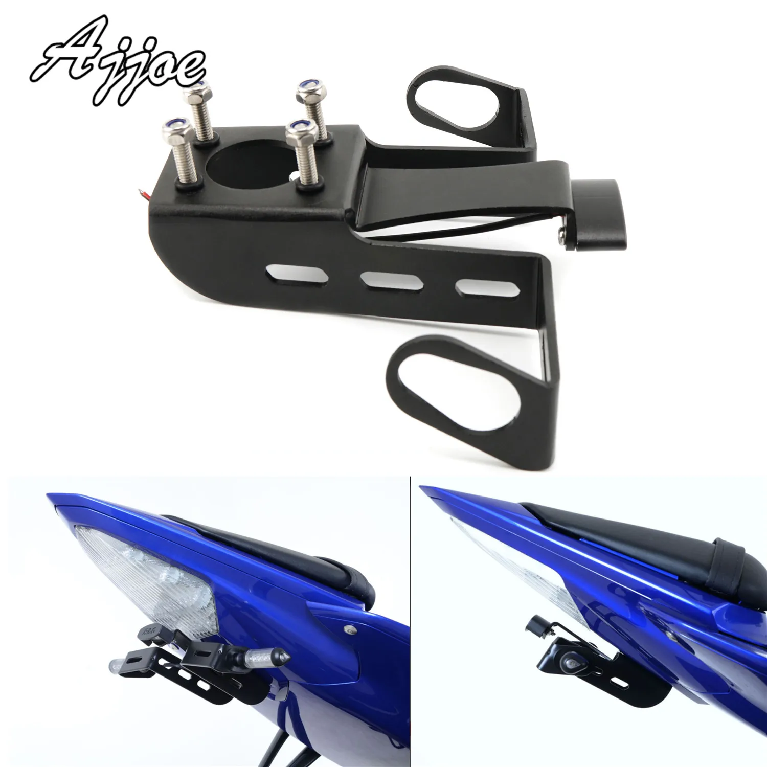 Motorcycle License Plate Holder License Bracket Tail Tidy for Yamaha R6