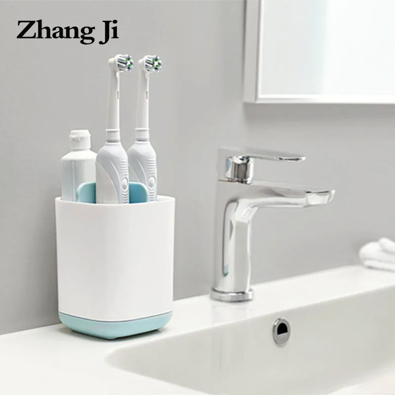 Zhangji Hot Toothbrush & Toothpaste Storage Holder Cup Toothbrush Organizer Box Case Bathroom Accessories Toothpaste Dispenser