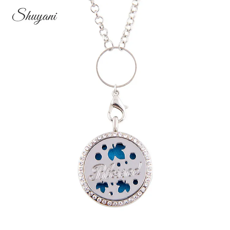 10pcs-lot-Fashion-30MM-Round-Crystal-Essential-Oils-Aromatherapy-Locket-Perfume-Diffuser-Necklace-with-Letter-Blessed