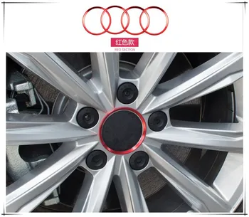 

4 pcs/set Car Styling Aluminum Alloy Wheel Hub Decorative CircleTrim For A1 A3 A5 A4L A6L A7 A8 Q3 Q5 Q7 TT b6 b7 b8 Car-styling