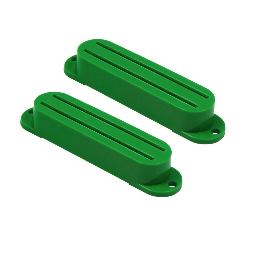 NEW 2pcs Plastic Dual Rail Humbucker Guitar Pickup Covers Greenin