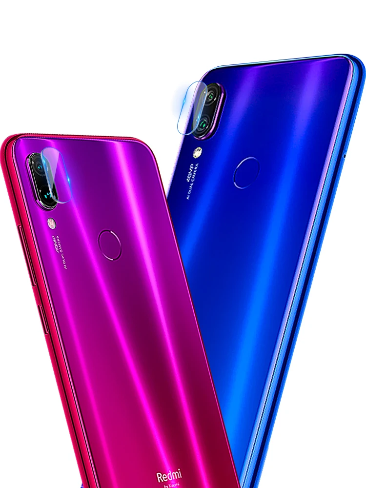 Закаленное стекло для Xiaomi Redmi Note 7 2 шт. Защитное задней камеры телефона объектива