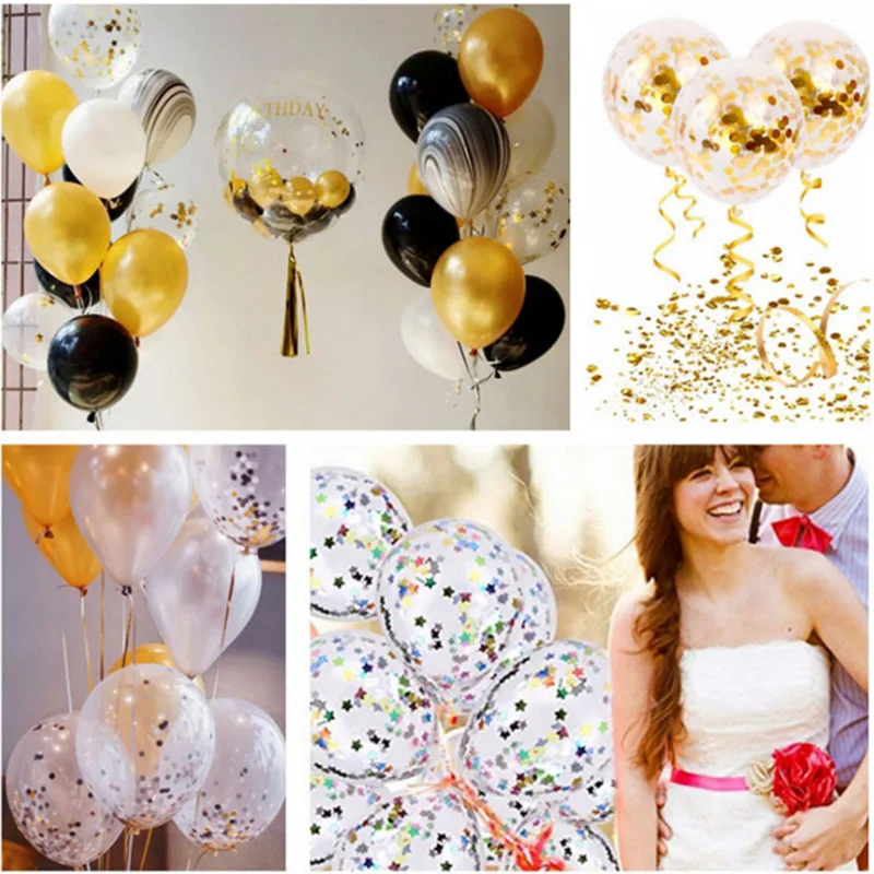 День Рождения вечерние свадебные конфетти украшения пайетки воздушные шары, валентинки День сцены Свадебные украшения Поставки