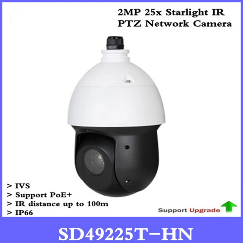 

DH 2MP 25x Starlight IR PTZ Network IP Camera SD49225T-HN High Speed IP Dome Camera 16X Digital Zoom IP66 Waterproof without Log