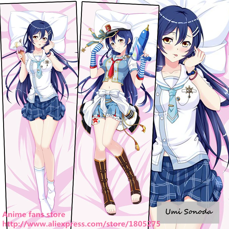 

Cute Japanese Anime Love Live Idol School Poject Umi Sonoda Lovely Pillowcase Pillow Case Cover decorative Hugging Body Bedding