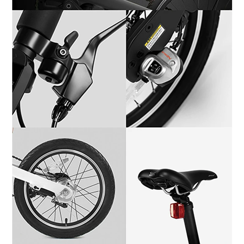 Clearance 16inch Origina XIAOMI electric bike Qicycle Mini electric Ebike smart folding  bike lithium battery  International version ebike 4