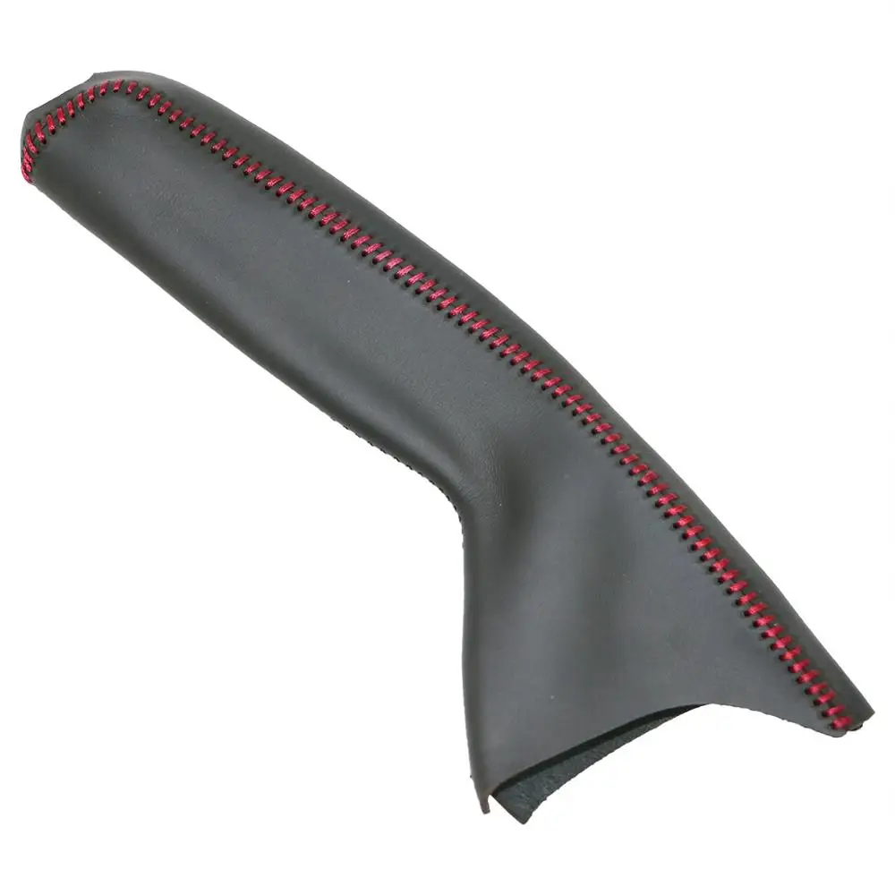 PONSNY автомобильный ручник чехол для Chery ARRIZO 7 из натуральной кожи автомобильный Стайлинг авто рукоятки ручного тормоза крышка - Название цвета: Красный