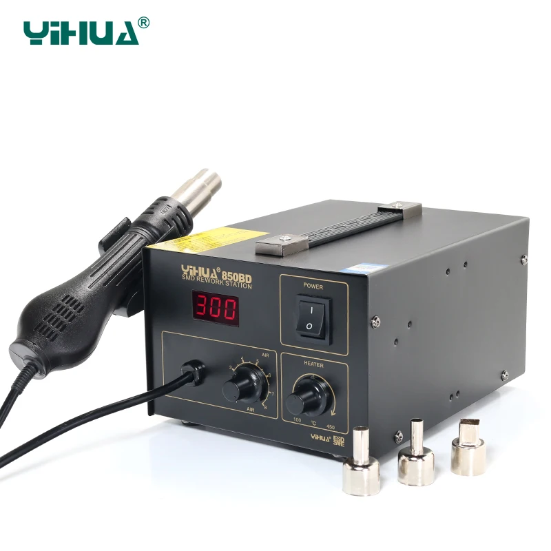 

PCB SMD Temperature Controlled Hot Air Rework Station Repairing Laptop , Yihua 850BD