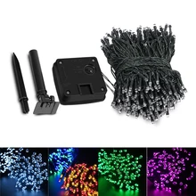 12 м 100 Солнечная светодиодная гирлянда наружная гирлянда сказочная гирлянда 8 режимов Рождественские огни гирлянды садовый забор пейзаж