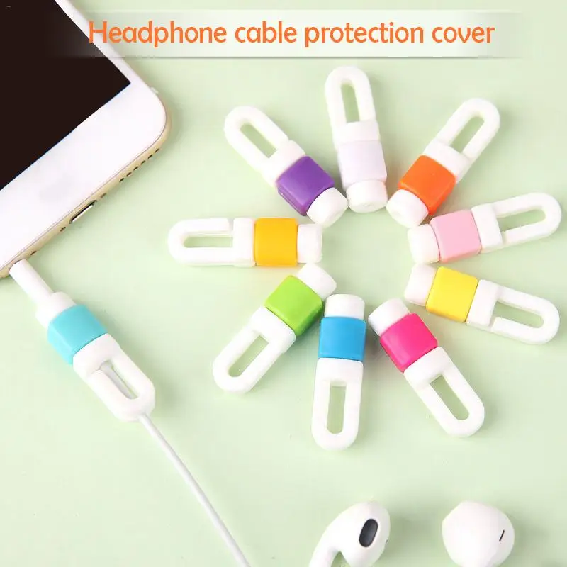 Best Price 10 PCS Earphones Cable Protector Mobile Phone Cable Winder