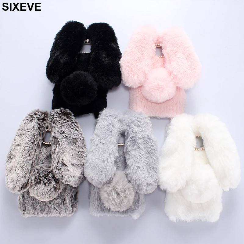 

Diamond 3D Rabbit Warm Fur Case For Samsung Galaxy S6 S7 Edge S8 S9 Plus A3 A5 A7 J7 MAX J3 J5 Pro 2017 J4 6J J8 A6 A8 Plus 2018