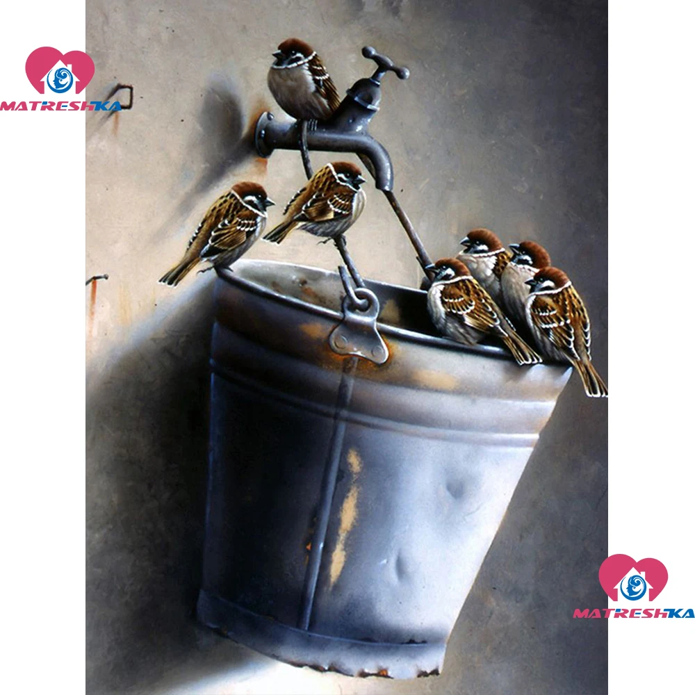 

Home Animal landscape Bird 5D Diamond Painting Cross stitch Kit Wall Sticker Mosaic Diamond Embroidery full display square/round